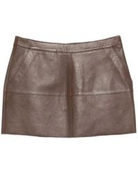 P.A.R.O.S.H. - Leather Mini Skirt - Lyst
