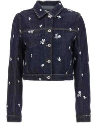Lanvin - Floral Embroidery Jacket Casual Jackets, Parka - Lyst