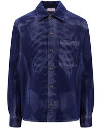 Off-White c/o Virgil Abloh - Denim Over Shirt With Body Scan Print - Lyst