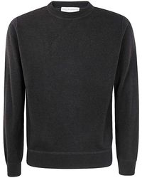 FILIPPO DE LAURENTIIS - Cashmere Wool Round Neck Sweatshirt - Lyst