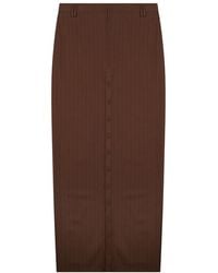 Jean Paul Gaultier - Midi Skirt With Buttons - Lyst