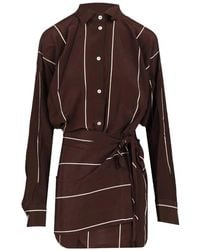 Bondi Born - Orta Silk Mini Dress - Lyst