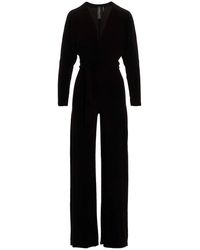 Norma Kamali - Stretch Bodysuit Jumpsuit - Lyst