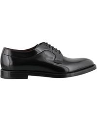 Dolce & Gabbana - Polished Leather Derby Shoes - Lyst