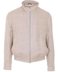 Brunello Cucinelli - Jacket With Frontal Zip Closure - Lyst
