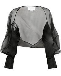 Genny - Satin Jacket - Lyst
