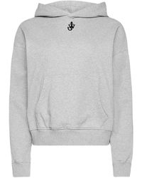 JW Anderson - Anchor-Embroidered Hoodie - Lyst