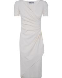 La Petite Robe Di Chiara Boni - Charisse Short Sleeves Jersey Dress - Lyst