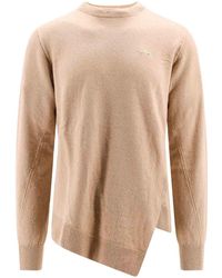Comme des Garçons - Wool Sweater With Embroidered Lacoste Patch - Lyst