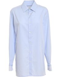 Maison Margiela - Striped Cotton Poplin Shirt - Lyst