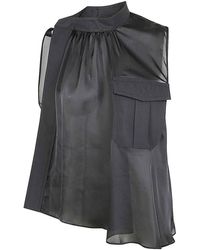 Sacai - Fabric Combo Shirt - Lyst