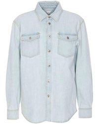 Bottega Veneta - Extra Bleached Denim Overshirt - Lyst