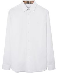 Burberry - Man Camisa blanca 8071465 - Lyst