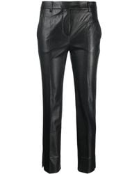 Incotex - Stretch Faux Leather Slim Fit Trousers - Lyst