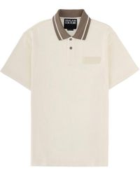 Versace Jeans Couture - Polo Shirt With Logo Patch - Lyst