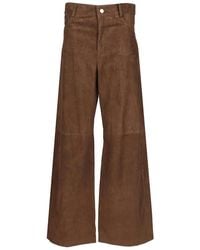 Max Mara - Lamb Leather Casual Pants - Lyst