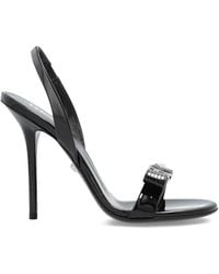 Versace - Patent Calf Leather Sandals - Lyst