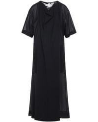 Carven - Sheer Draped Midi Dress - Lyst