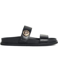 Tory Burch - Romy Sport Leather Slippers - Lyst