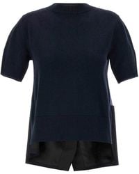Sacai - Patchwork Sweater - Lyst