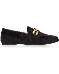 Aquazzura - Furry Brandi Mocassin Loafer - Lyst