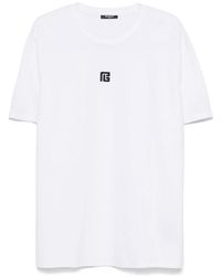 Balmain - Small Pb Logo T-Shirt - Lyst