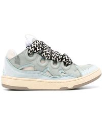 Lanvin - Sneakers curb azzurre - Lyst