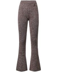 Sportmax - Wool Blend Flared Trousers - Lyst