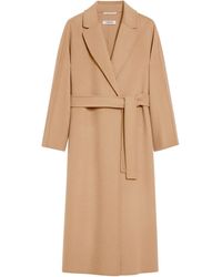 Max Mara - Wool Broadcloth Midi Coat - Lyst