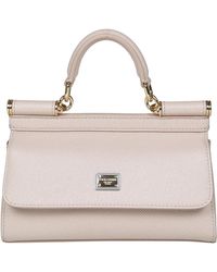 Dolce & Gabbana - Small Leather Sicily Bag With Shoulder Strap - Lyst
