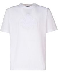 DSquared² - Leaf Skater Cotton T-shirt - Lyst