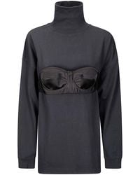 VAQUERA - Balconette Bra Turtleneck T Shirt Knit - Lyst