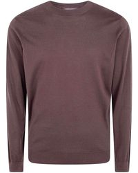 FILIPPO DE LAURENTIIS - Long Sleeves Round Neck Sweater - Lyst