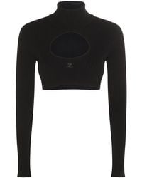 Courreges - Viscose Cardigan - Lyst