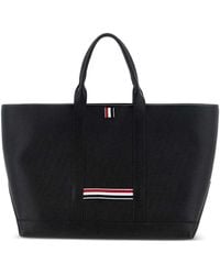 Thom Browne - Leather Medium Tote Bag - Lyst