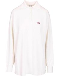 Loewe - Cashmere And Silk Blend Polo Shirt - Lyst