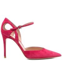 Gianvito Rossi - Camoscio Suede Leather T 095 Pump - Lyst