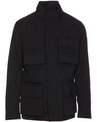 Belstaff - Sprint Jacket With Zip And Buttons - Lyst