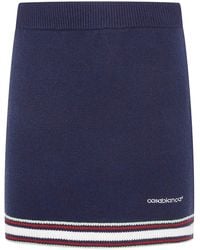CASABLANCA - Wool Mini Skirt - Lyst
