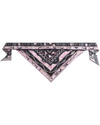 PUCCI - Printed Silk Twill Triangle Scarf - Lyst
