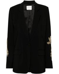 Forte Forte - Embroidered Crepe Cady Jacket - Lyst