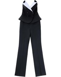 KARL LAGERFELD - Karl Studio Contrast Jumpsuit - Lyst