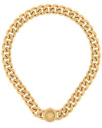 Versace - Medusa Logo Metal Necklace - Lyst