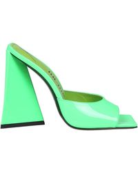 The Attico - Mule In Neon Green Paint - Lyst