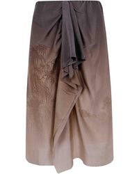 Pierre Louis Mascia Adastrgums Skirt in Natural | Lyst