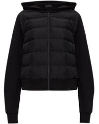 Moncler - Padded Cotton Sweatshirt With Hood And Zip - Lyst