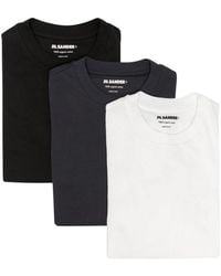 Jil Sander - Organic-cotton 3-pack T-shirts - Lyst