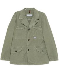 Fay - Jacket With Logo Patch - Lyst