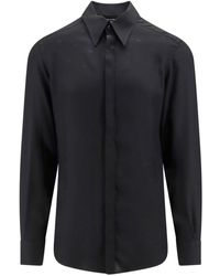 Dolce & Gabbana - Silk Shirt With All-over Monogram - Lyst