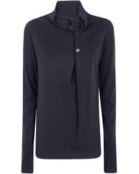 Y's Yohji Yamamoto - Ka- Back Button Off-Neck T - Lyst